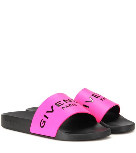 givenchy pink and white slides